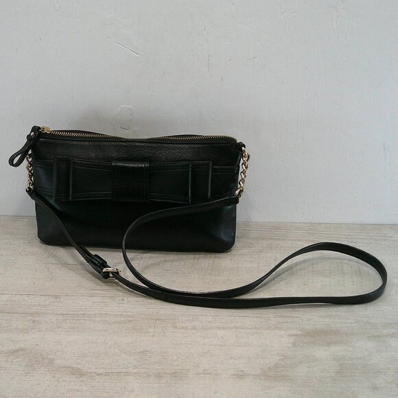 kate spade Handbags - Kate Spade Rare Discontinued Y2K Villabella Avenue Celina Bow Leather Bag Purse